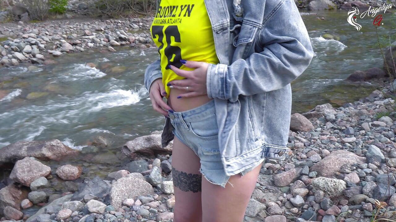 Fucking a redhead beauty in nature