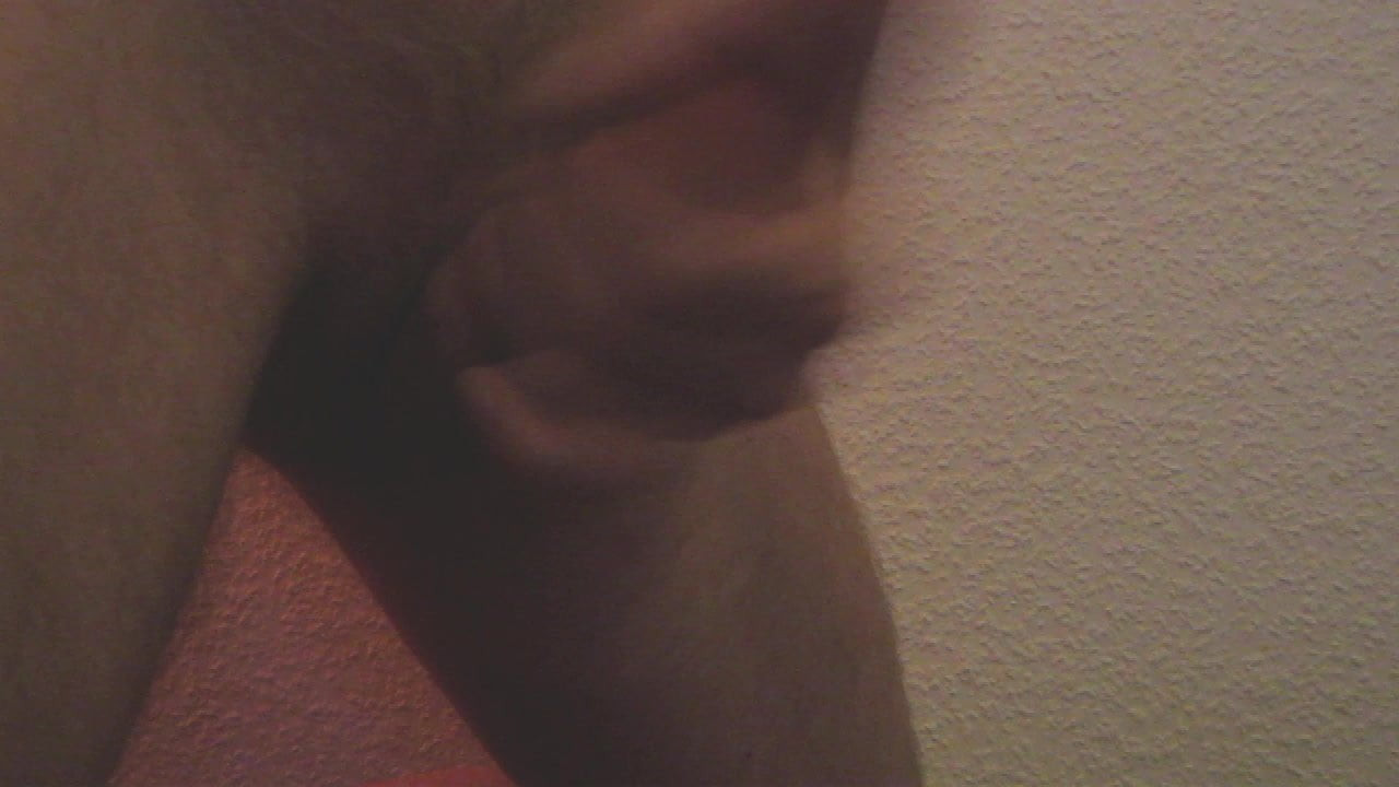 Masturbating my cock until cumshot
