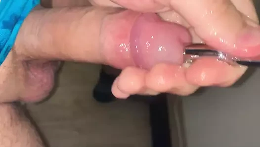 Cumming ile benim yeni üretral oyuncak