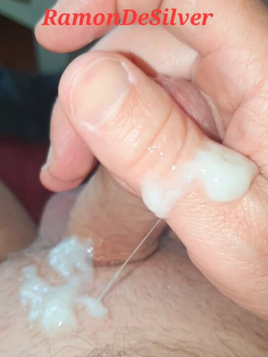 Master Ramon jerks off his divine cock and squirts hot, lick!