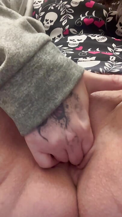 Naughty nurse squirts in public bathroom on break