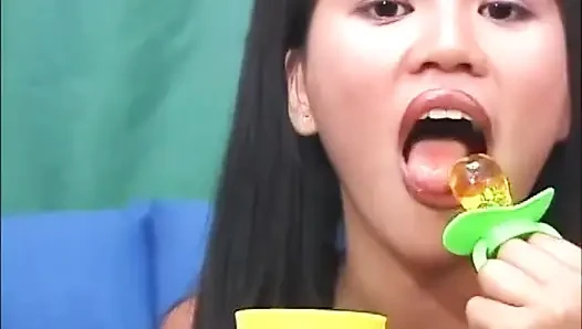 Beautiful asian petite on the big dick