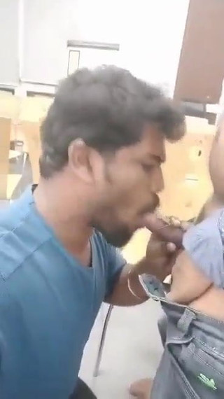 Indian hunk sucks cock and gets load in his mouth