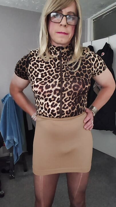 Holly in pantyhose