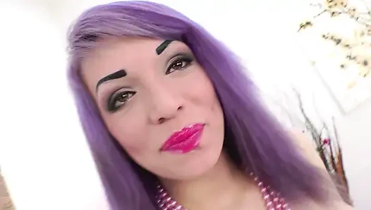 A Young Russian Rebel with Lilac Hair Gets Her Ass Fucked Hard by Omar Galanti