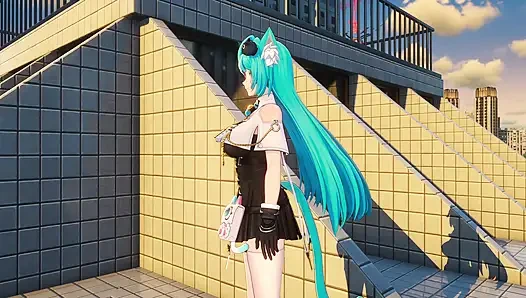 Mint kommt zu mir nach hause, um sex zu haben - NTE (Neverness to everness)