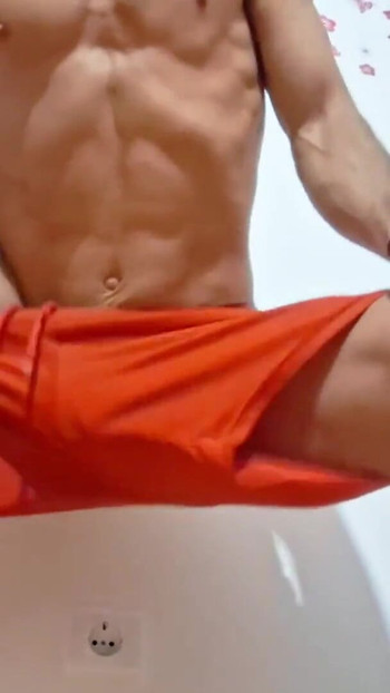 Memorable moment from "HotSportFitBoy's Erotic Wall Humping with Intense Moaning Climax"