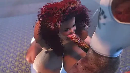 Oranga Carnassa BBW Dev göğüs ve poposunun dönüşü