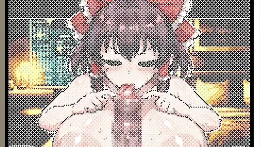 Хентай игра - хентай-анимация Pixel Touhou Reimu