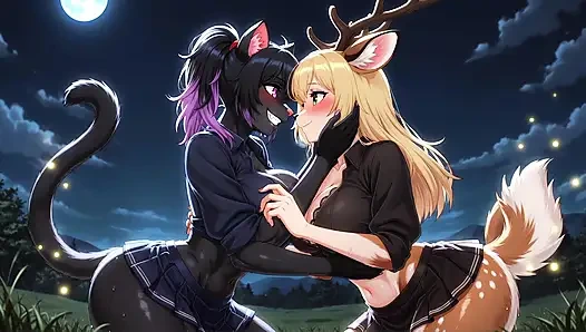 Kompilasi seks anthro girls and guys yang menggoda dan menggoda cowok-cowok dengan adegan sensual