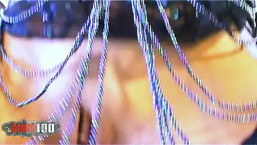 Sidjey Collins: Big Tits Girl Makin a Sexy Strip on the Bed