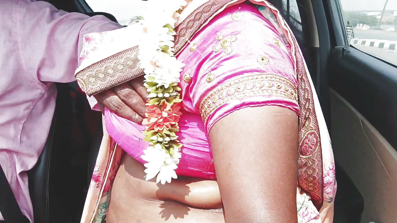 Indian Car Sex Telugu Saree Housewife Car Journey for Fucking with Husbend's Friend. Telugu Dirty Talks.