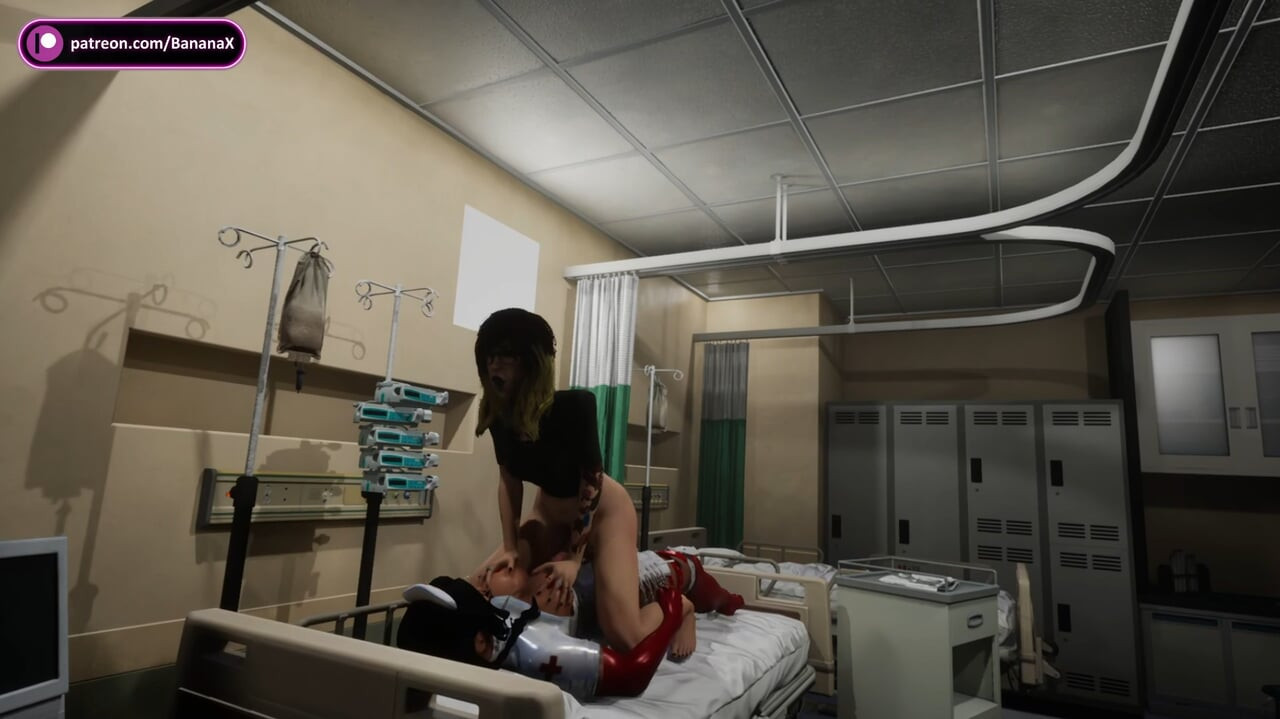 Futa Nurse Treats Patient with Her Cock