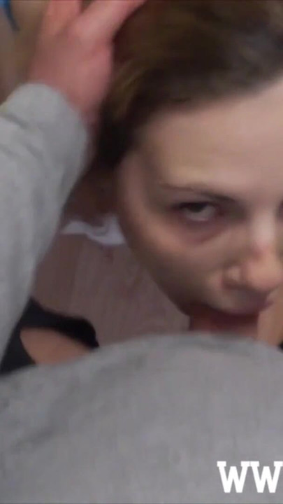 Thrilling moment from "Amateur girl rough sloppy facefuck & deepthroat session"