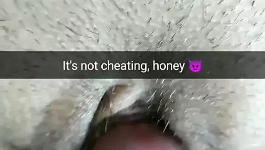 It’s not cheating! His cock just rubbed my pussy a little!