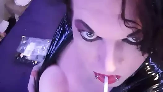 Pvc Jacket porn video – Shanna smoking in PVC