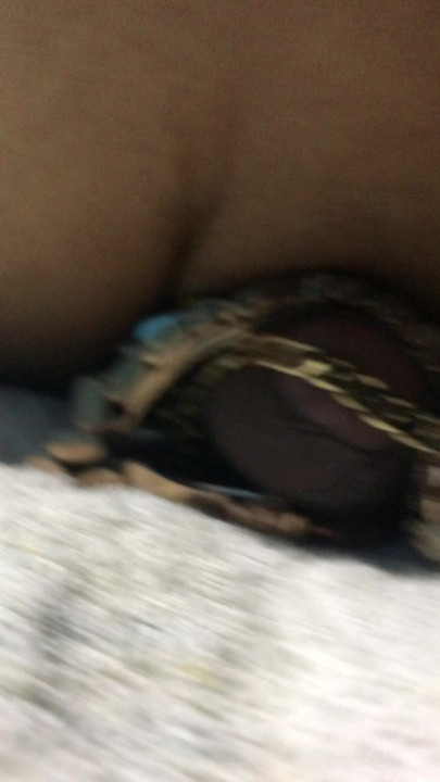 cumshot on wristwatch, watch and gold fetish.