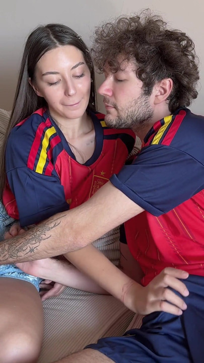 I Fucked and Creampied a Stranger Right Before the World Cup Football Match on the Coach!! | Clip 1