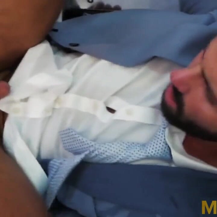 MENATPLAY suited hunk Dani Robles anal fucked by Logna Moore