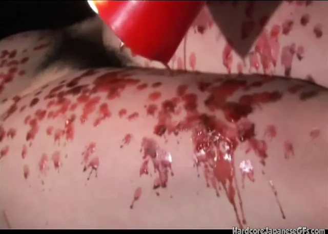 Japanese babe get tortured wit candle wax