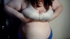 My BBW Bunny Shows Off Her Big Tits. Captions Throughout Video!