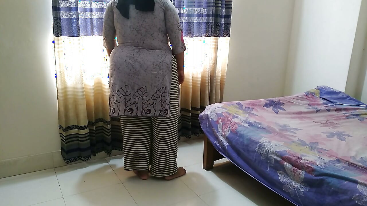55y Old BBW Stepaunty Standing Alone in Corner of Room Then I Got Seduced by Her Big Tits Then Tied Her Hand & Fuck Roughly