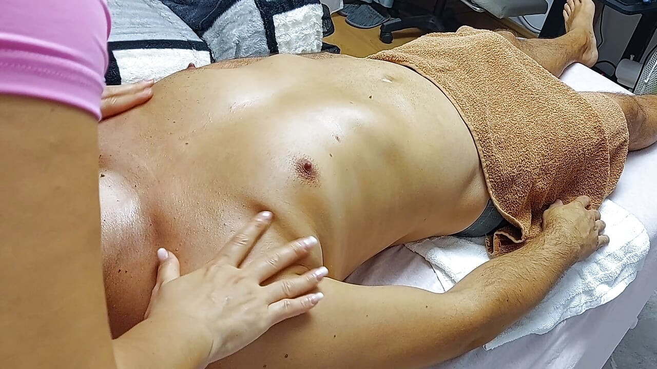 Forbidden Touch During Massage Therapy. Asian Masseuse Doesn't Stop Until He CUMS Hard Inside Underwear