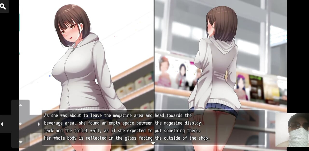Nightwalk!Hentai game gameplay! Exhibitonist virgin girl masturate in public and got caught and fucked.