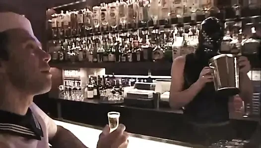 Big cock guy loves the dildo in ass