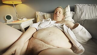 Just a Mom Bod Sucks a Hard Cock and Takes a Big Green Dildo Until She Cums