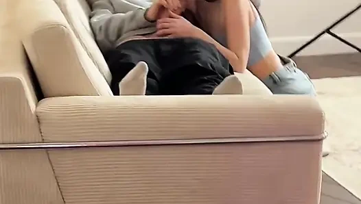 Slutty Nympho Gobbles Cum off My Tits in Wild Gangbang Frenzy