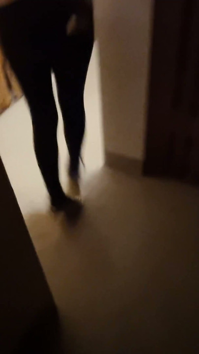 Shy redhead sucks in parking garage and is surprised | Clip 1