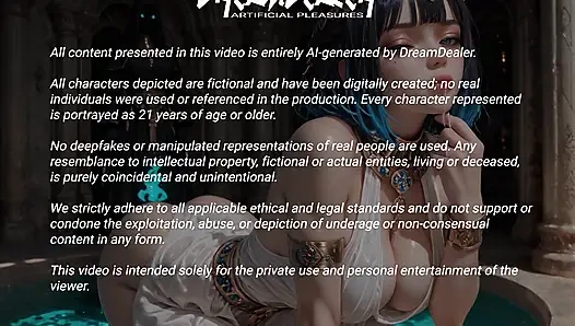 Kaiserin Zahara befehligt die Halle mit einem einzigen Blick, Bediensteten frieren bei ihrem stillen Befehl - Ai Generated