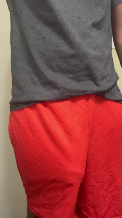 Long monster cock Atlanta horse hung BBC in basketball shorts!!!
