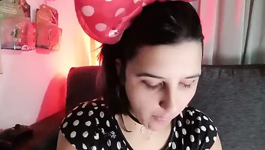 Membuat bubblegum berantakan - pakaian minnie - bunny looner