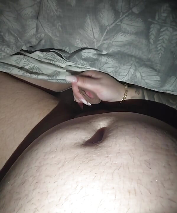 Step Mom couldn't believe her eyes when step son pulled out a huge cock ready for a handjob