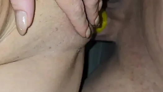 Cum drinking from condom