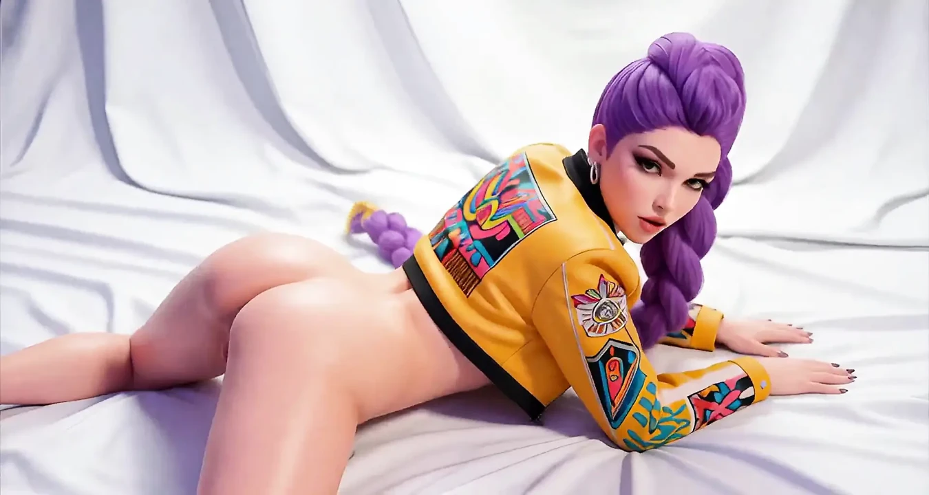 Rumi from KPOP Demon Hunters Dancing Naked (Cartoon 3D Ai) 01
