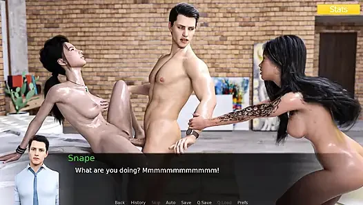 Rosewater manor:  threesome, one girl is getting fucked  the other one is watching and waiting for the cum ep -17