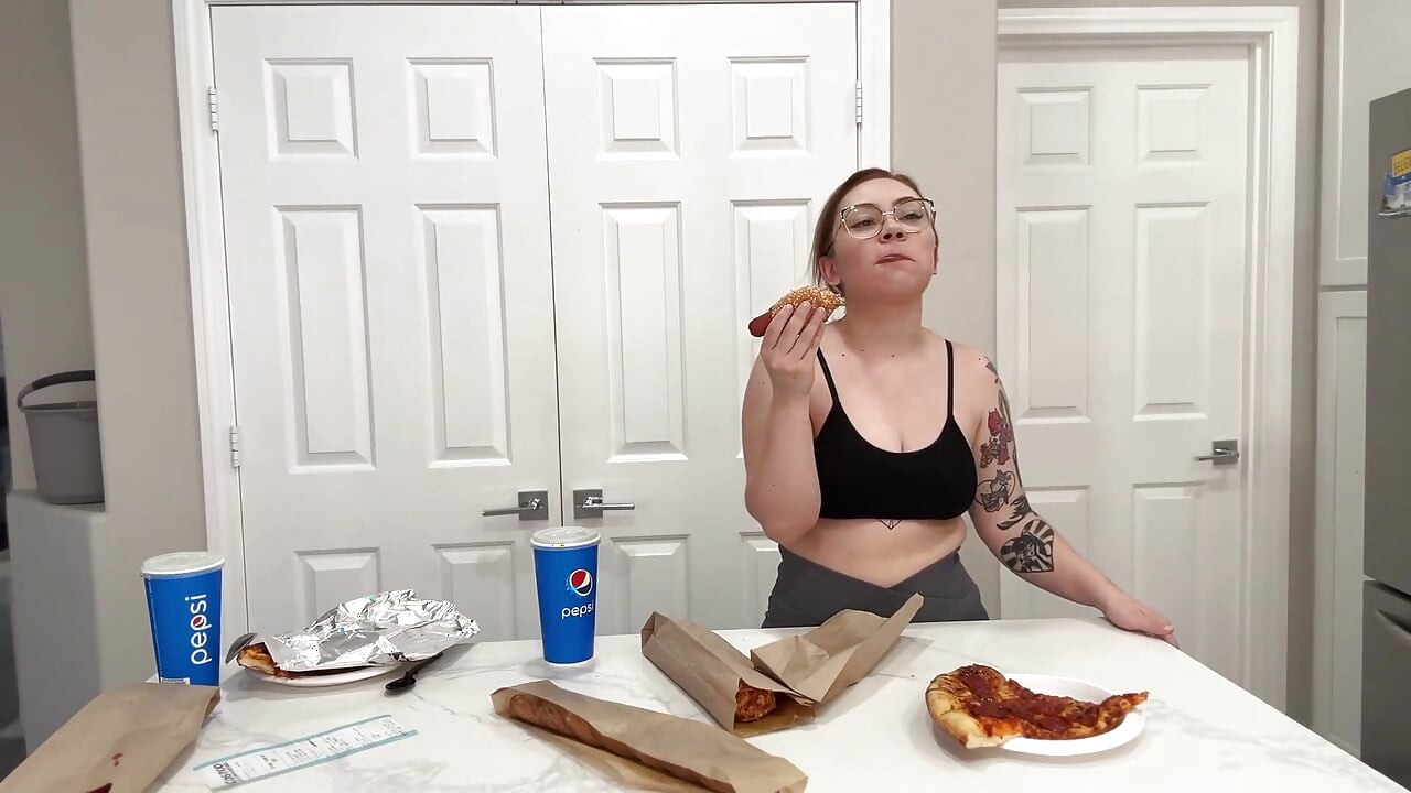 Eating Costco Food Court Food