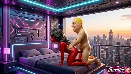 Романтическая пара в спальне A-I хентай ASMR