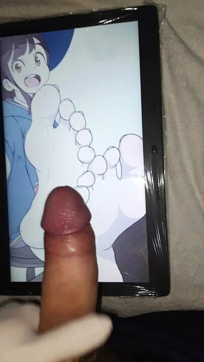 Akko (Little Witch Academia) Feet Cum Tribute