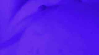 Kitty cums in blue 2