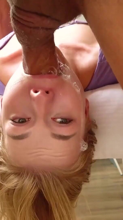 This PETITE BLONDE TEEN said her BF was waiting for her... so I made sure to CUM on her face on time | Clip 1