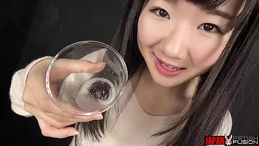 Ayu Kumanos lange zunge und dicke speichel-fetisch-Erkundung