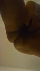 SSBBW drilling her pussy while standing