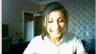 Beautiful russian girl on webcam