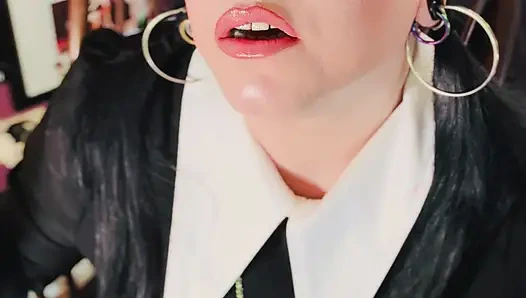 Wednesday Addams Smokes A Cigarette For Her Ghouls! Tina Snua Smoking A Cork Cig - OMI Snap Inhales OME Drifting