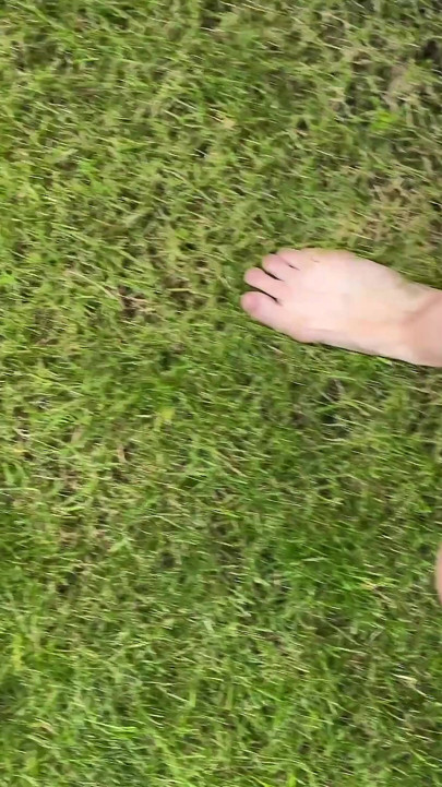 Walking Barefoot on the Grass