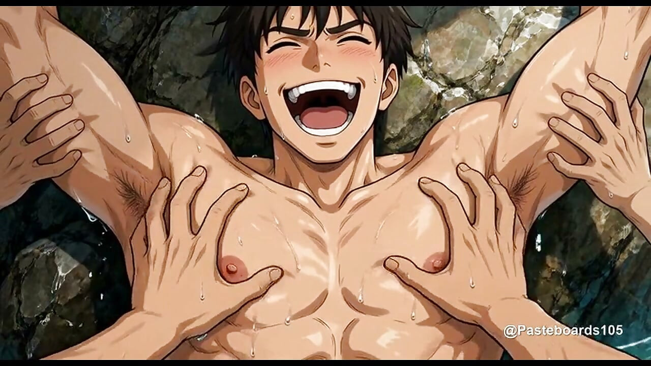 The Mermen's Grotto - Dirantai ke Batu Laut, Tangan Berselaput di Ketiak dan Telapak Kakinya (2D Anime)
